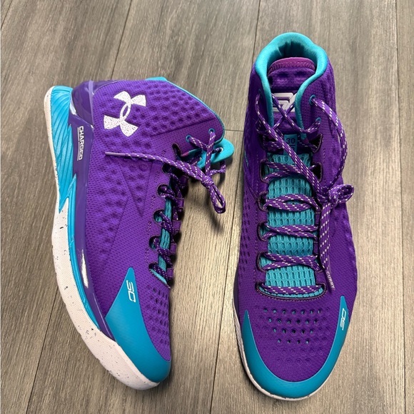 Under Armour Curry 1 Retro 'Father To Son' 2022 3026075-500 Men's Size 16 Rare - Picture 3 of 7